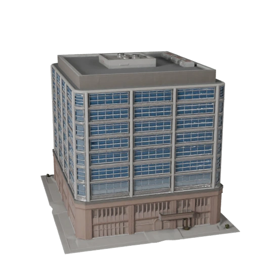 Regierungsbürogebäude 3D-Modell für Unity - Spiel-Asset