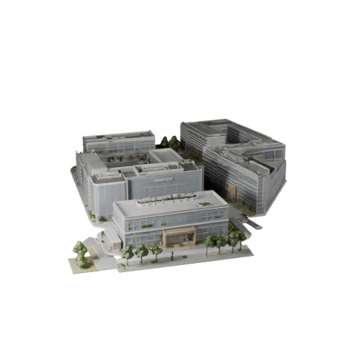 Modèle 3D de bureau de campus technologique pour Unity - Ressource de jeu