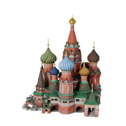 Cathédrale Saint-Basile imprimable STL Modèle 3D - Asset à l'échelle
