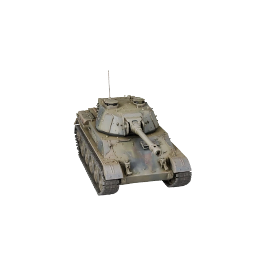 Modelo 3D de Tanque Listo para Juegos para Uso en Tiempo Real Activo PBR