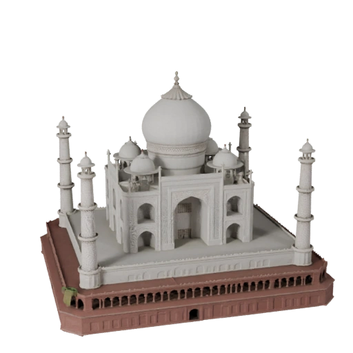 Taj Mahal 3D Modell für Unreal - Echtzeit UE Asset für Realtime