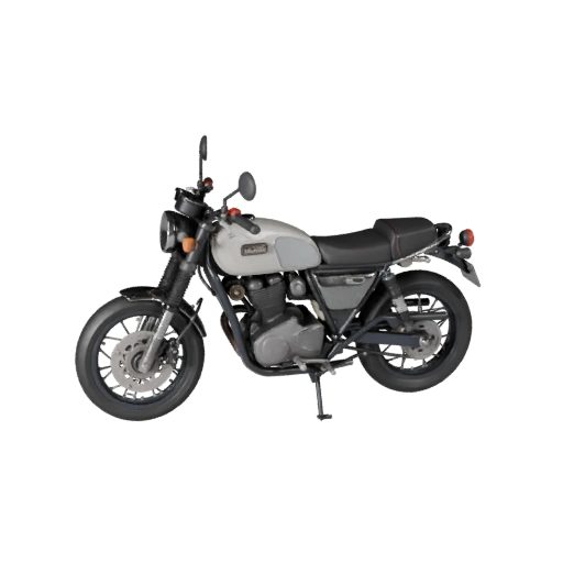 Retro-Motorrad 3D-Modell für Blender & Spiele - Realistisch