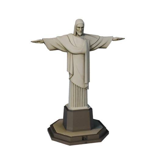 Modèle 3D Christ Rédempteur pour Unity - Ressource de Jeu