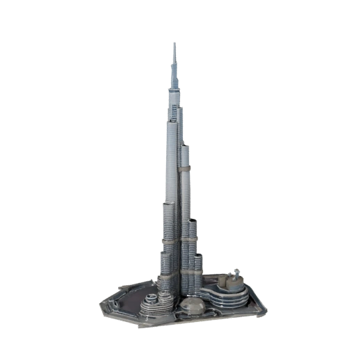 Burj Khalifa 3D Modell für Unity - Spiel-Asset für Architektur