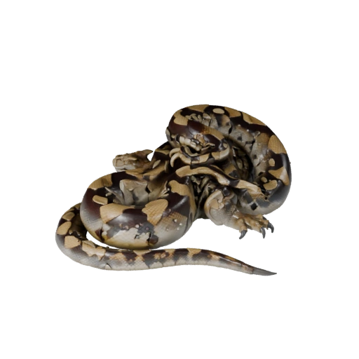 Python Réticulé Haute Poly 3D - Modèle STL pour Impression