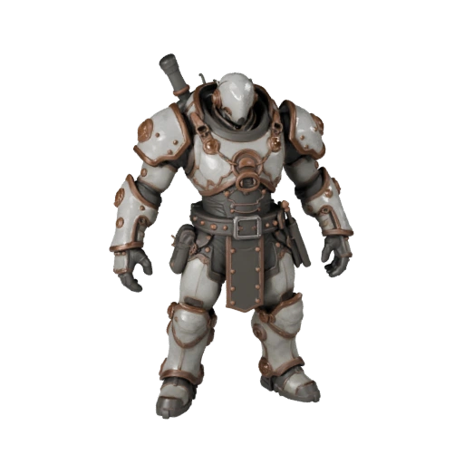 Modelo de Personaje Pirata Blindado de Ciencia Ficción - Articulado