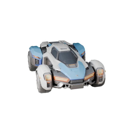 Sci-Fi LKW 3D Modell für Unity - Low Poly Game Asset