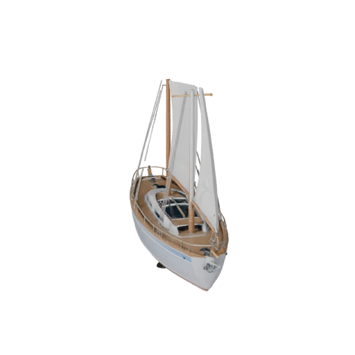Segelboot 3D Modell für Unity - Low Poly Game Asset Pro