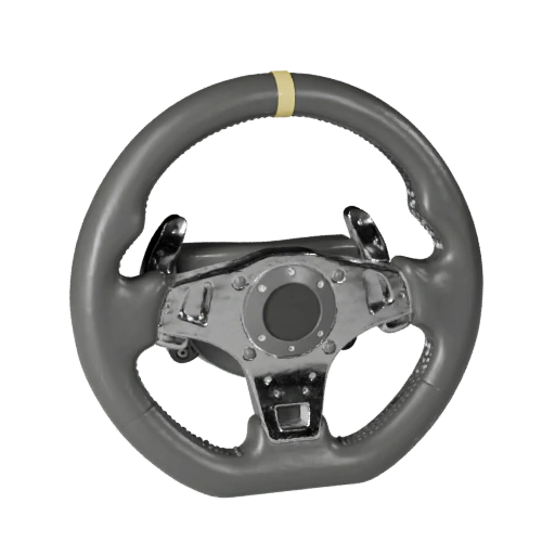 Modelo 3D de Volante Pronto para Jogo para Uso em Tempo Real