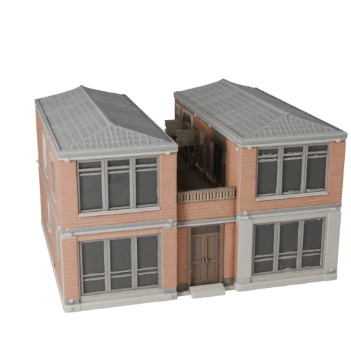 Kit de toit modulaire Modèle 3D - Actif Archviz réaliste