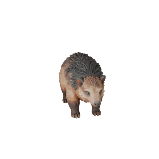 Modèle 3D Tatou pour Blender - Asset PBR avec Textures | PBR