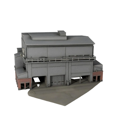 Stahlwerk 3D-Modell - Realistisches Archviz-Asset für Architektur