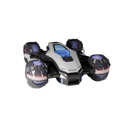Modèle 3D Hover Bike pour Blender - Asset prêt pour le rendu