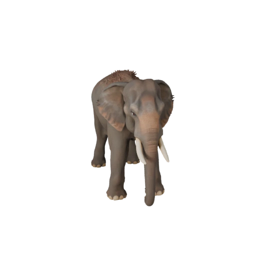 Asiatischer Elefant 3D-Modell für Unity - Spielfertiges Asset, FBX | PBR