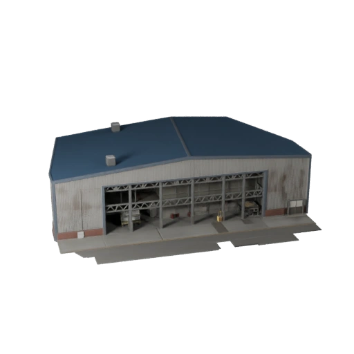 Modèle 3D de Centre de Distribution low poly pour Jeux & RV