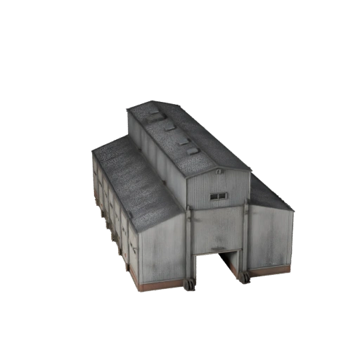 Stahlwerk 3D-Modell für Blender - Render-Asset für Architektur