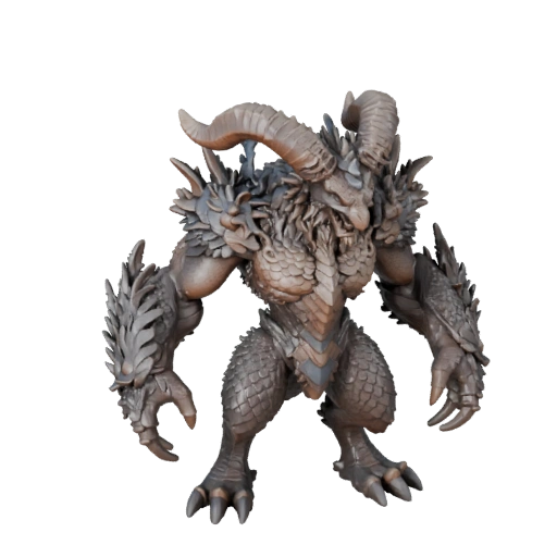 Modelo 3D de Quimera de Alto Poligonaje - Detallado STL para Impresión