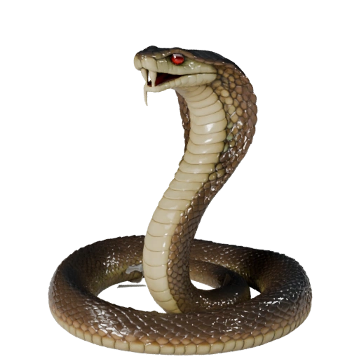 Modelo 3D de Rey Cobra para Unity - Asset Listo para Juego, FBX | Libre de Regalías