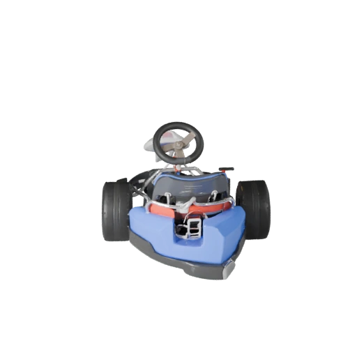 Go Kart de Alto Poligonaje 3D para Renders de Estudio, Activo PBR