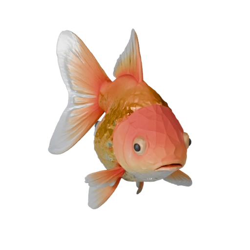Modello 3D Pesce Rosso High Poly - Asset STL Dettagliato per la Stampa