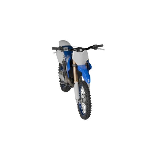Модель мотоцикла эндуро в стиле Yamaha для Blender и игр -