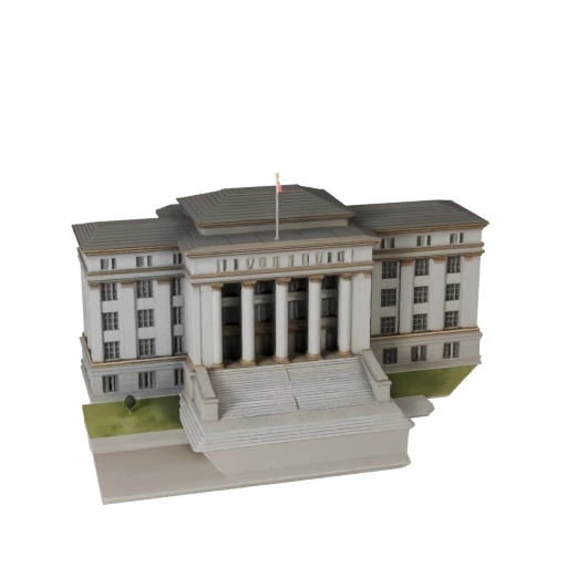 Modelo 3D de Tribunal para Unity - Activo de Juego para Arquitectura