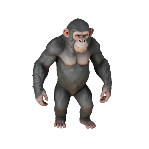 Schimpanse 3D-Modell für Unity - Spielfertiges Asset, FBX | Lizenzfrei