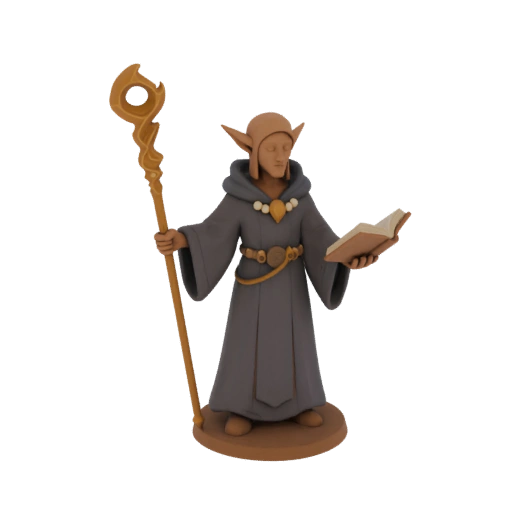 Miniature STL elfe magicien Fantasy - Exploration