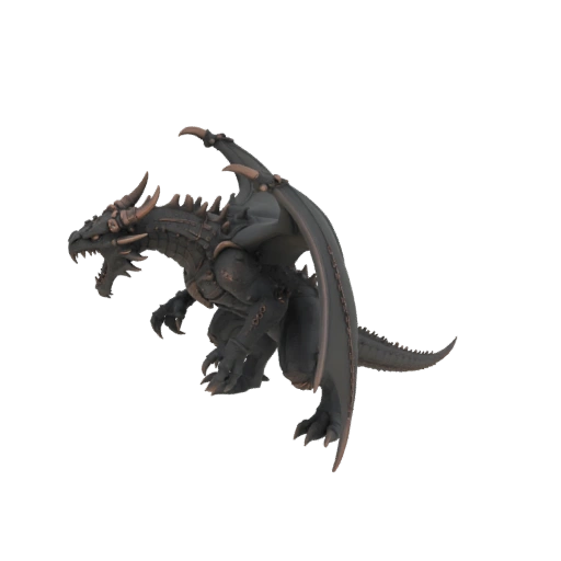 Fantasy Antiker Drachenboss Miniatur STL - Wütend