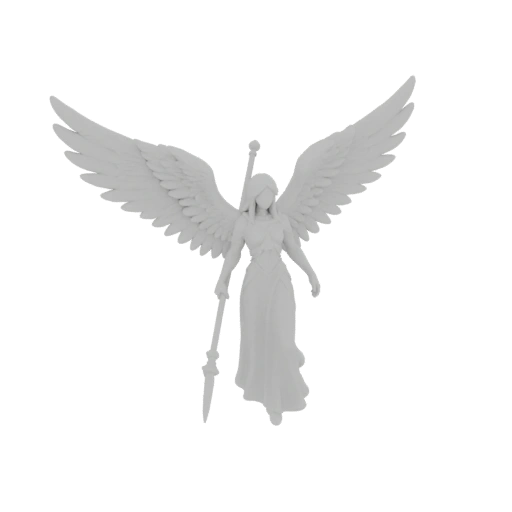 Miniature Ange Gardien de Fantasy STL - Envergure