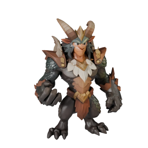 Modèle 3D de Griffon Dessin Animé - Asset Stylisé pour Animation | PBR