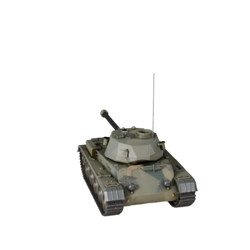 Low Poly Panzer 3D-Modell für Unity & Unreal PBR Asset