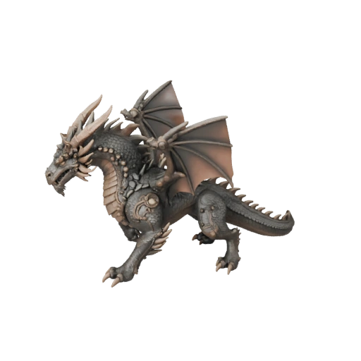 Modèle 3D Dragon d'Os Haute Poly - Actif STL Détaillé pour Impression
