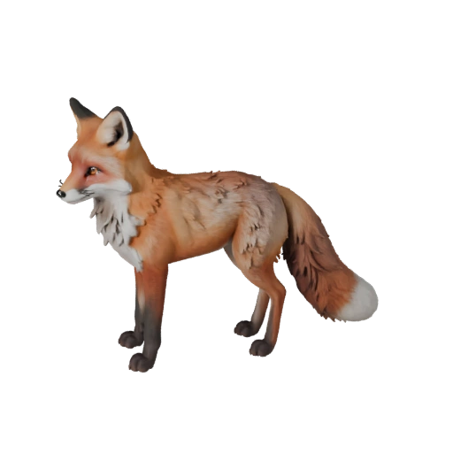 Roter Fuchs 3D-Modell für Blender - PBR-Asset mit Texturen | PBR