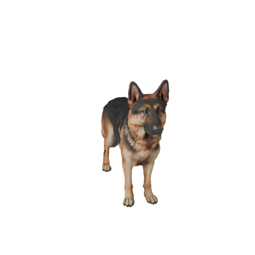 Deutscher Schäferhund 3D-Modell für Blender - PBR-Asset mit Texturen