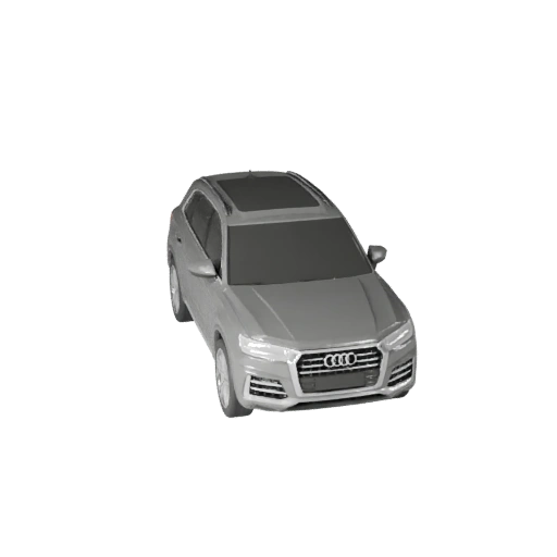 Modelo 3D SUV Inspirado en Audi Poligonal Bajo para Unity y Unreal