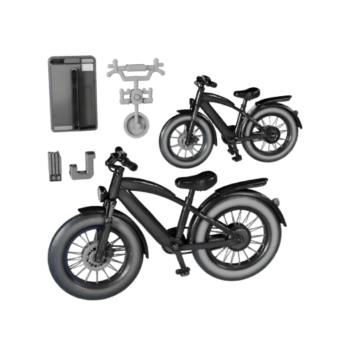 Bicicletta Elettrica Stampabile STL Modello 3D per Collezionabili &