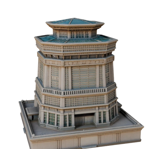 Modèle 3D Haute Poly Tour de Tokyo pour Archviz pour l'Architecture