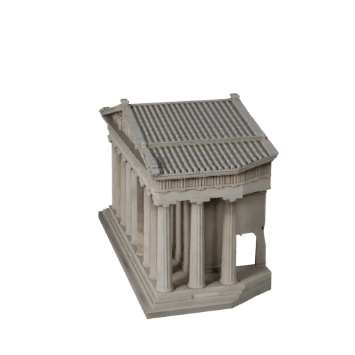 Hohes Poly Parthenon 3D-Modell für Archviz für Architektur