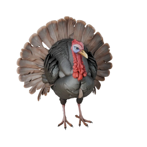 Modelo 3D de Pavo para Unity - Asset Listo para Juego, FBX | Libre de Regalías
