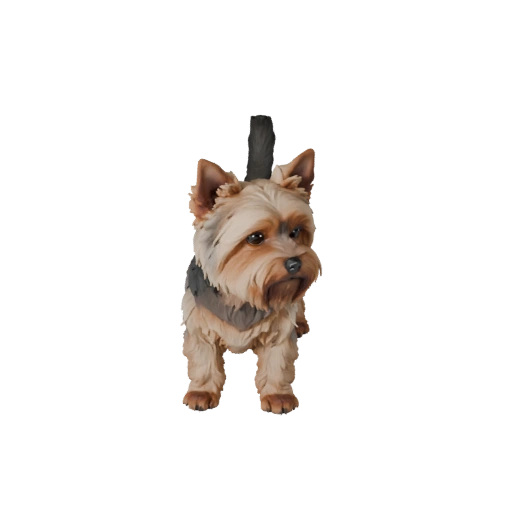 Chien Yorkshire Terrier Modèle 3D pour Unity - Asset prêt pour le jeu, FBX