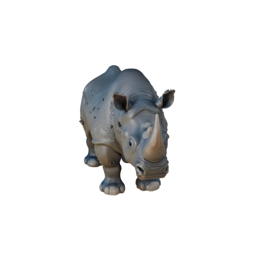Modèle 3D de Rhinocéros Noir Haute Poly - Atout STL Détaillé pour Impression