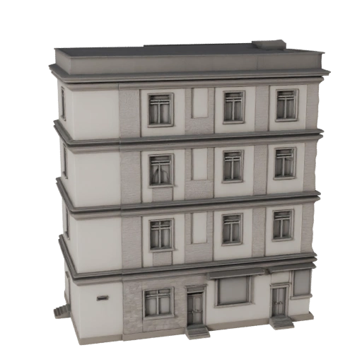 Modelo 3D STL Imprimible de Casa Dúplex - Activo a Escala Imprimible