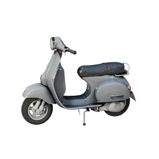 Retro-Roller 3D-Modell für Blender & Spiele - PBR-Asset