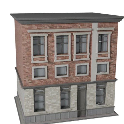 Kit de Fachada de Calle Modular 3D para Unreal - Activo en Tiempo Real