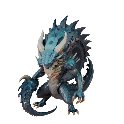 Modelo 3D de Kraken Poligonal Bajo - Asset de Unity con FBX | Libre de Regalías