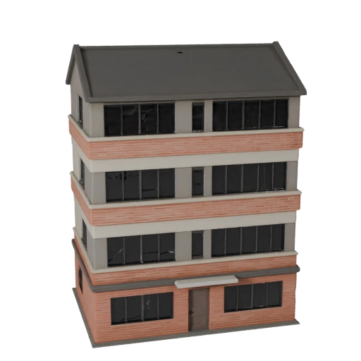 Casa Suburbana de Alto Poligonaje 3D para Archviz de Arquitectura