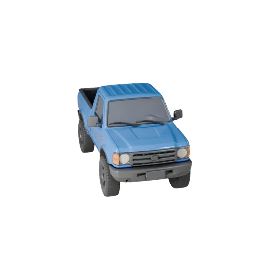 Modèle 3D de camionnette prêt pour le jeu pour jeux en temps réel - PBR (Legacy)