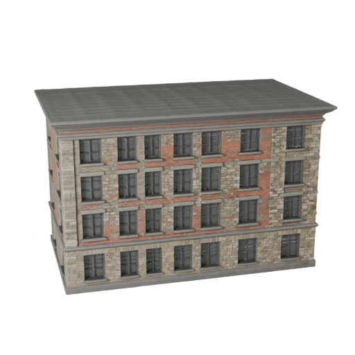 Modèle 3D de Façade en Pierre pour Unity - Ressource de Jeu pour l'Architecture