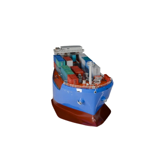Modèle 3D de porte-conteneurs haute poly pour rendus de studio